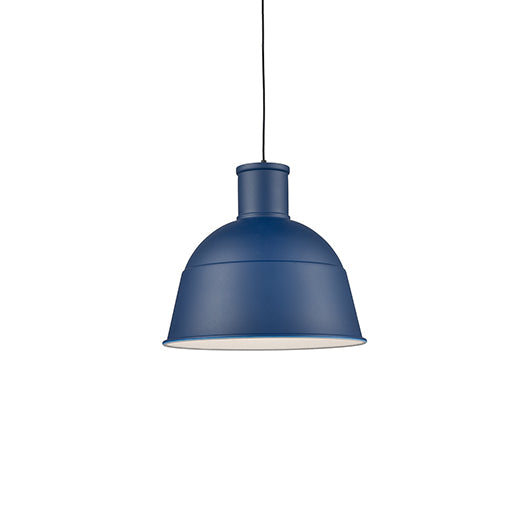 Irving 22-in Indigo Blue 1 Light Pendant by KUZCO