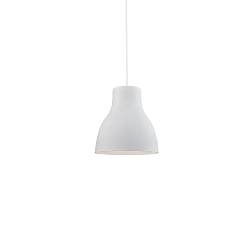 Cradle 13-in White 1 Light Pendant by KUZCO