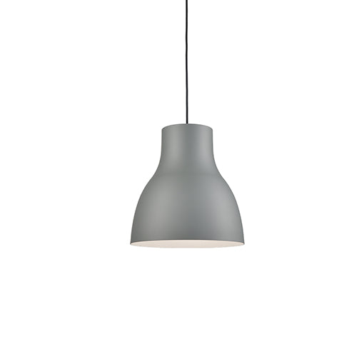Cradle 16-in Gray 1 Light Pendant by KUZCO