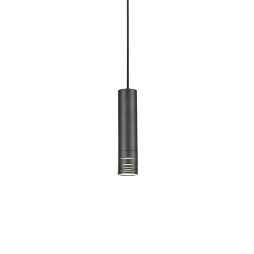 Milca 10-in Black 1 Light Pendant by KUZCO