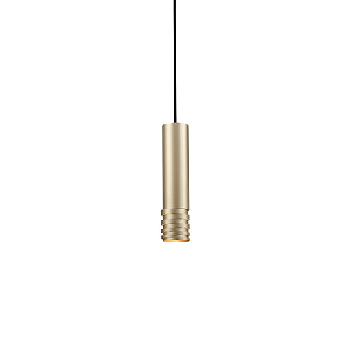Milca 10-in Gold 1 Light Pendant by KUZCO