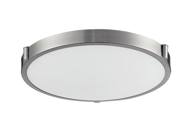 Floyd 17-in Brushed Nickel LED Flush Mount by KUZCO