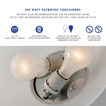 Metropolis 300W Torchiere