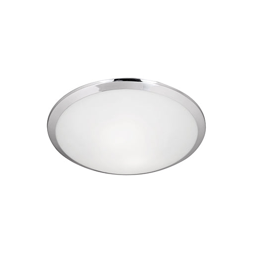 Malta 12-in Chrome 1 Light Flush Mount by KUZCO