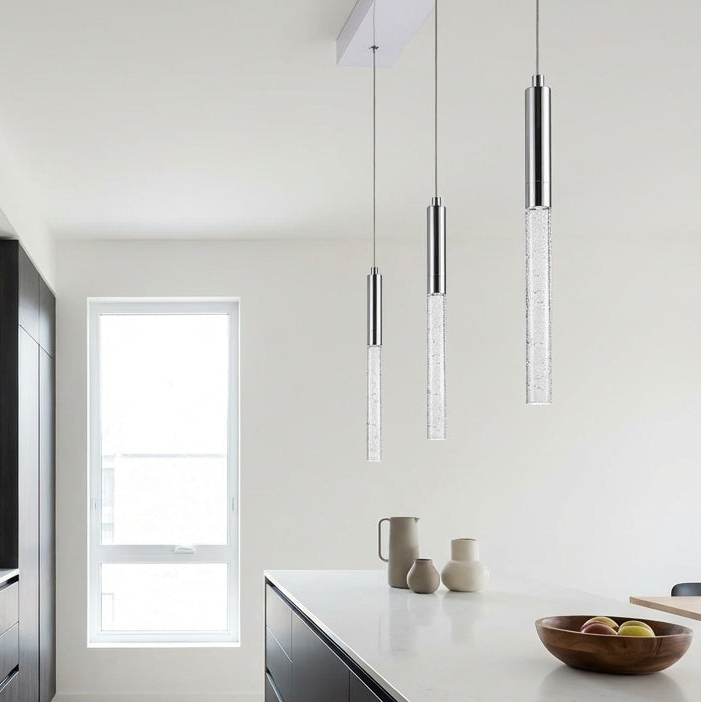 Ruelle 3 lights Chrome Pendant