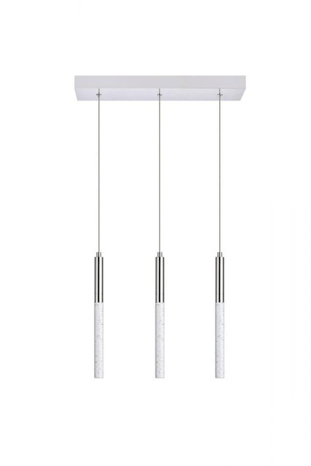 Ruelle 3 lights Chrome Pendant by Elegant