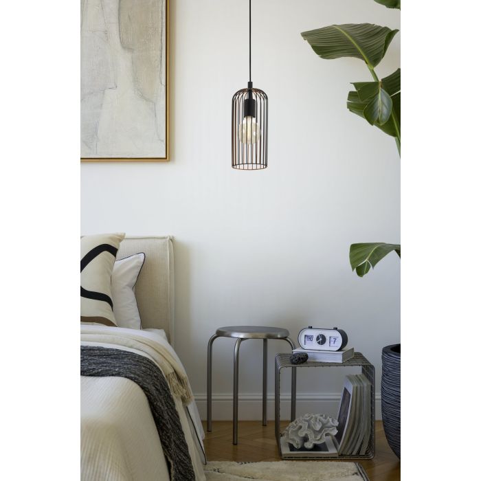ROCCAMENA pendant light in Black