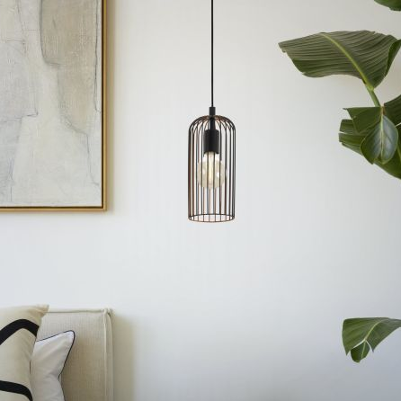 ROCCAMENA pendant light in Black