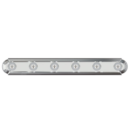 Essentials 6-Light Racetrack Bath Vanity Light
