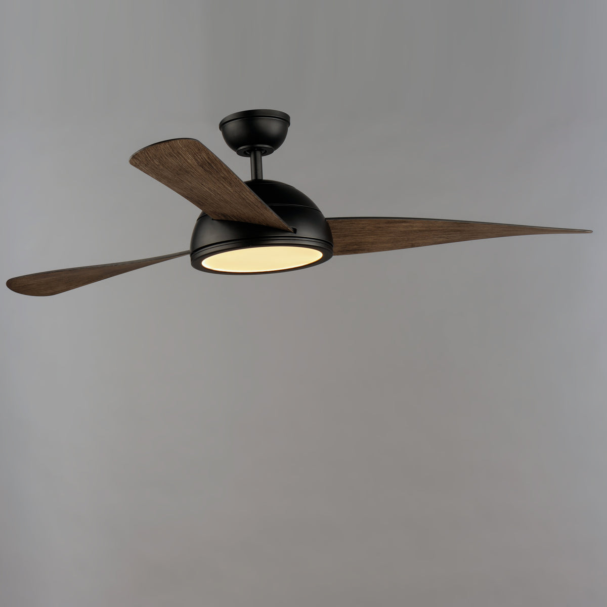 Cupola 52" Bronze LED Fan Walnut Blades