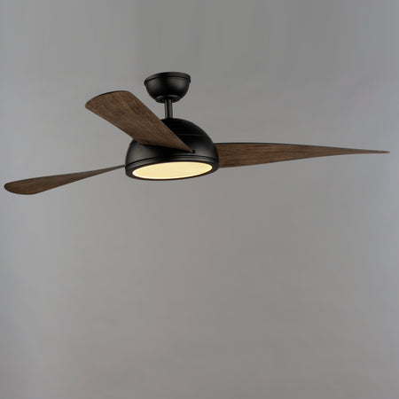 Cupola 52" Bronze LED Fan Walnut Blades