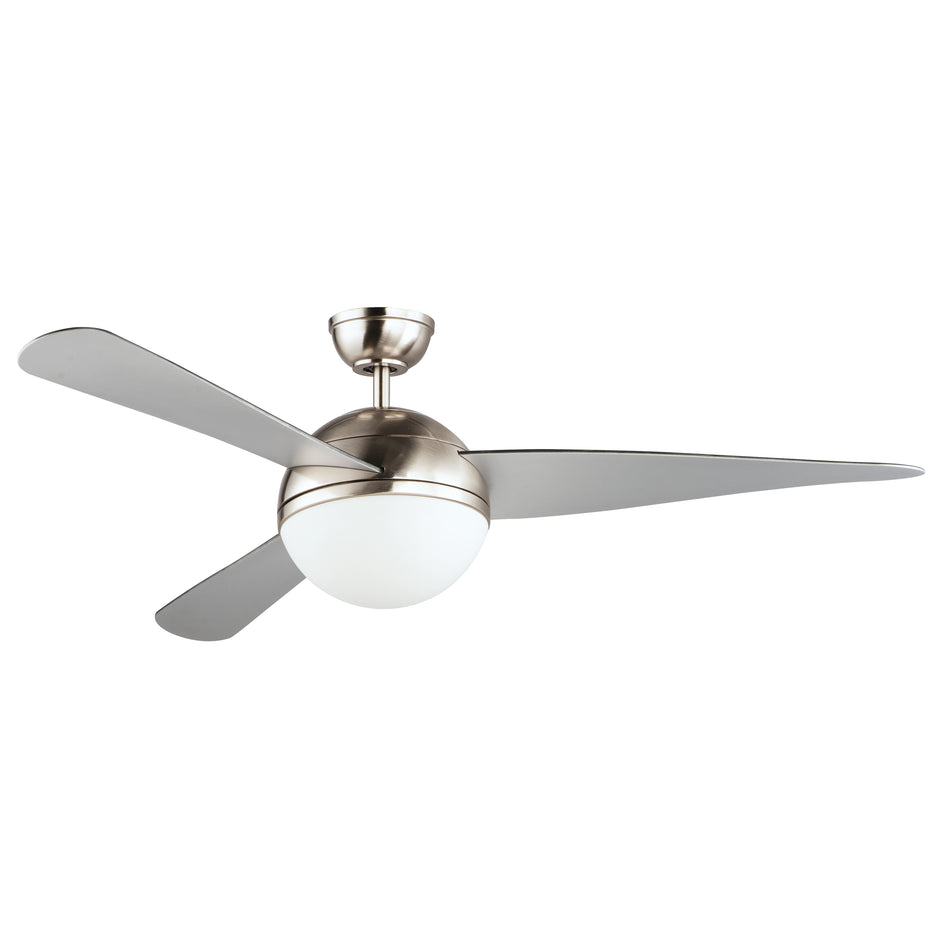 Cupola 52" Nickel Fan 2-Light LED