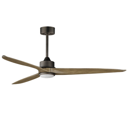 Woodwind 80" Solid Wood Blade Fan W LED Light Kit