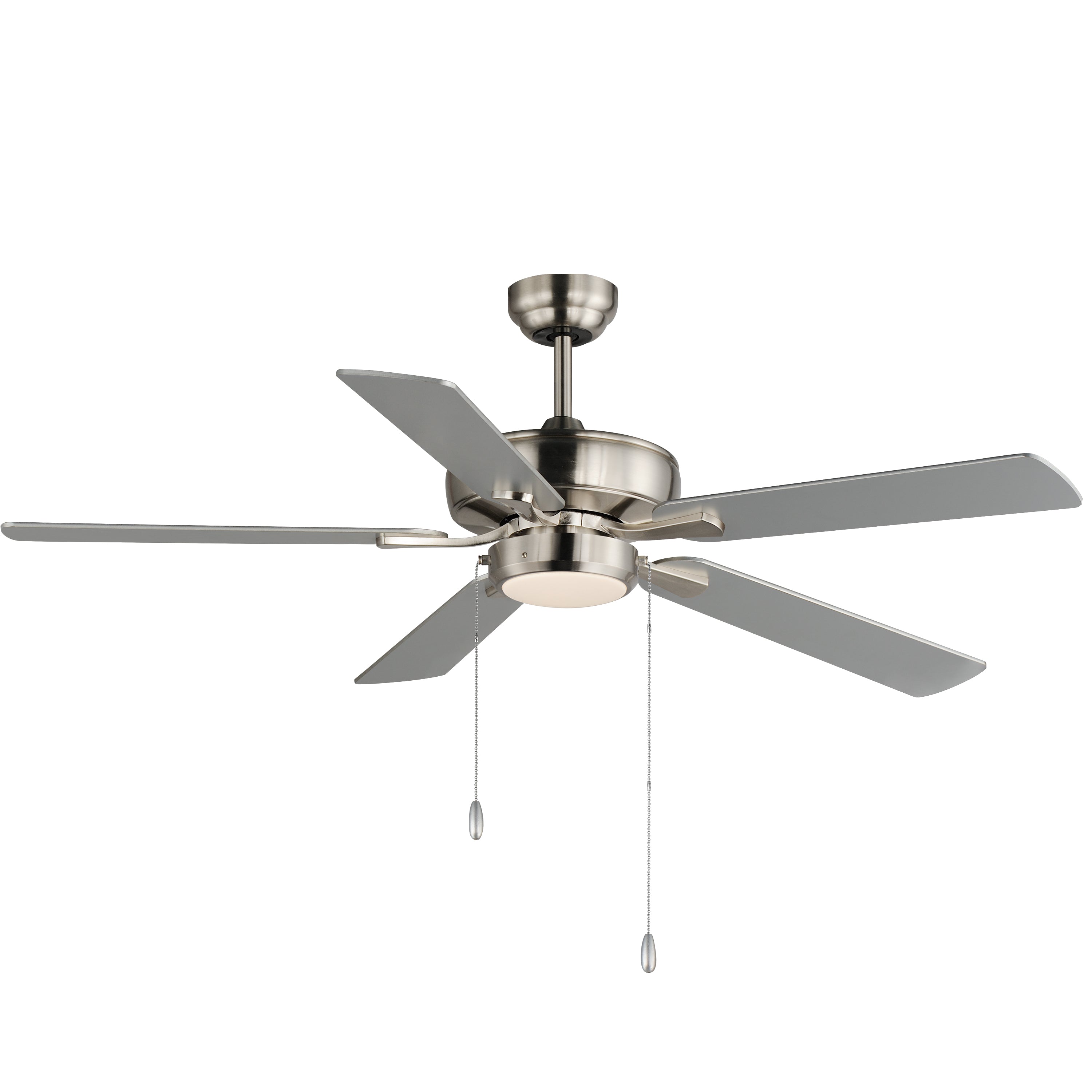 52" Super-Max Fan w/ LED Light Kit - Nickel