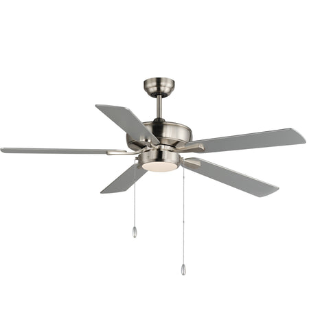 52" Super-Max Fan w/ LED Light Kit - Nickel