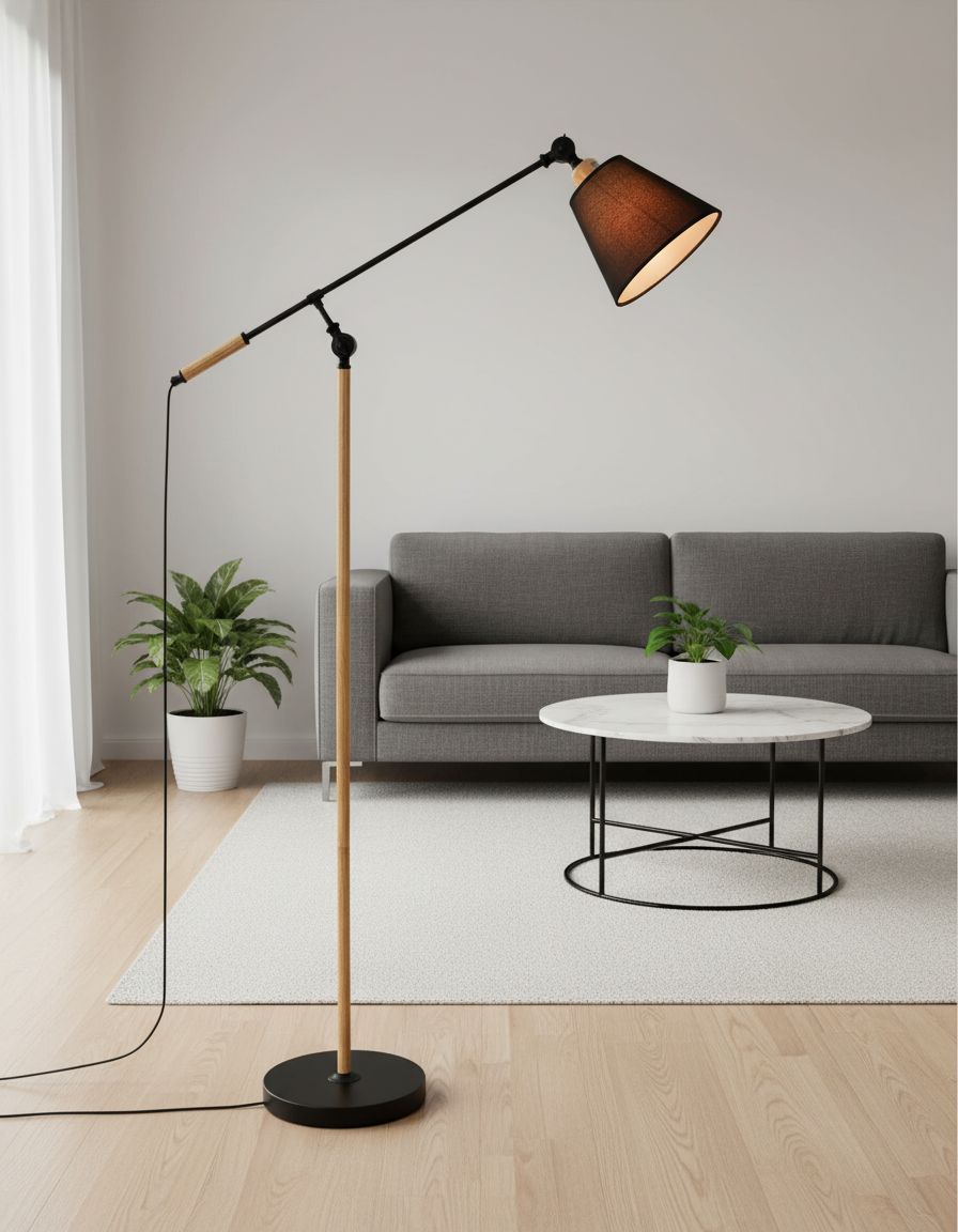Industrial Style Desk Lamp With Adjustable Arm For Home Office LED Lighting And Efficiency by Kandil
