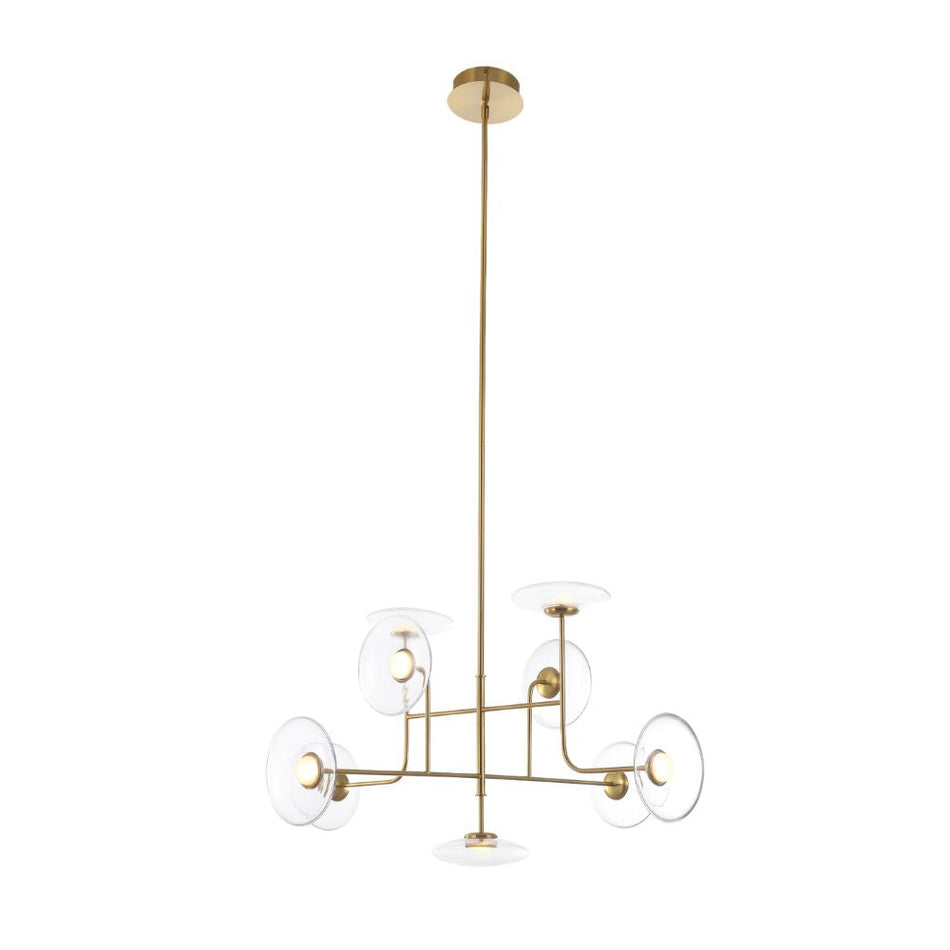 Avista Helix Chandelier 9-Light Gold -LED