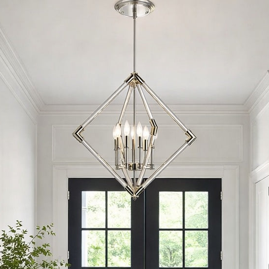 A6454PN Modern Pendant in Brushed Nickel by Avista