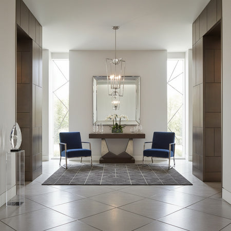 Rio 4 Light Lantern in Nickel by Avista