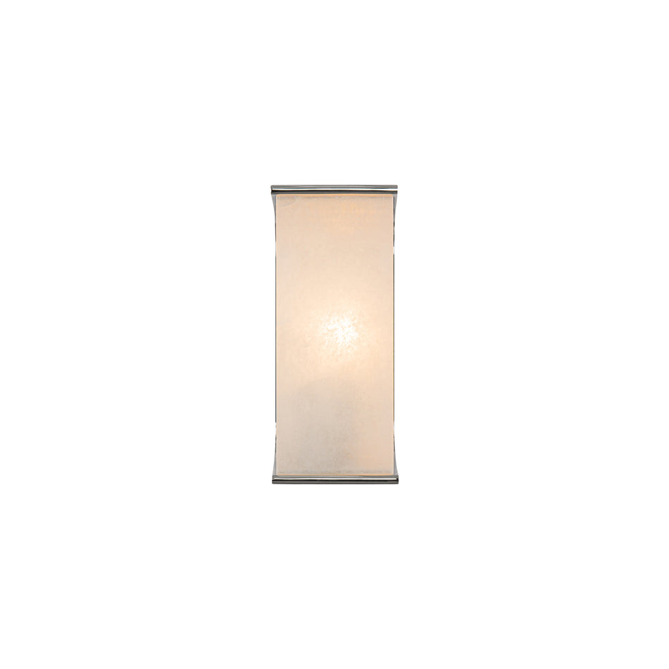 Abbott 10-in Polished Nickel/Alabaster 1 Light Wall/Vanity by ALORA