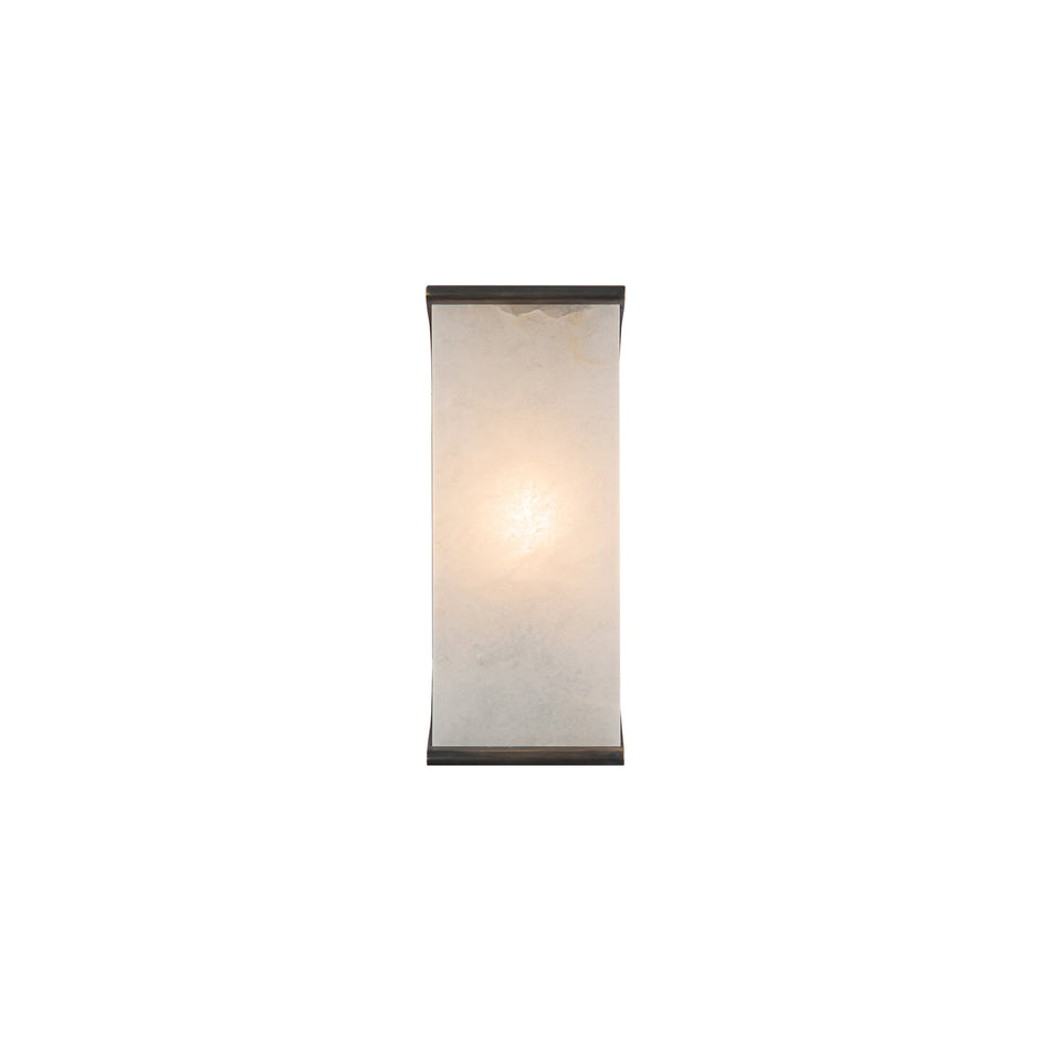 Abbott 10-in Urban Bronze/Alabaster 1 Light Wall/Vanity by ALORA