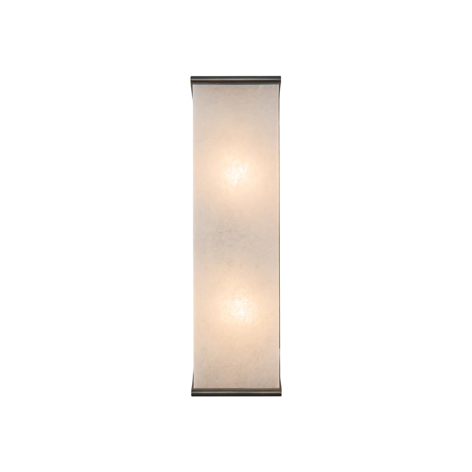 Abbott 15-in Urban Bronze/Alabaster 2 Lights Wall/Vanity by ALORA