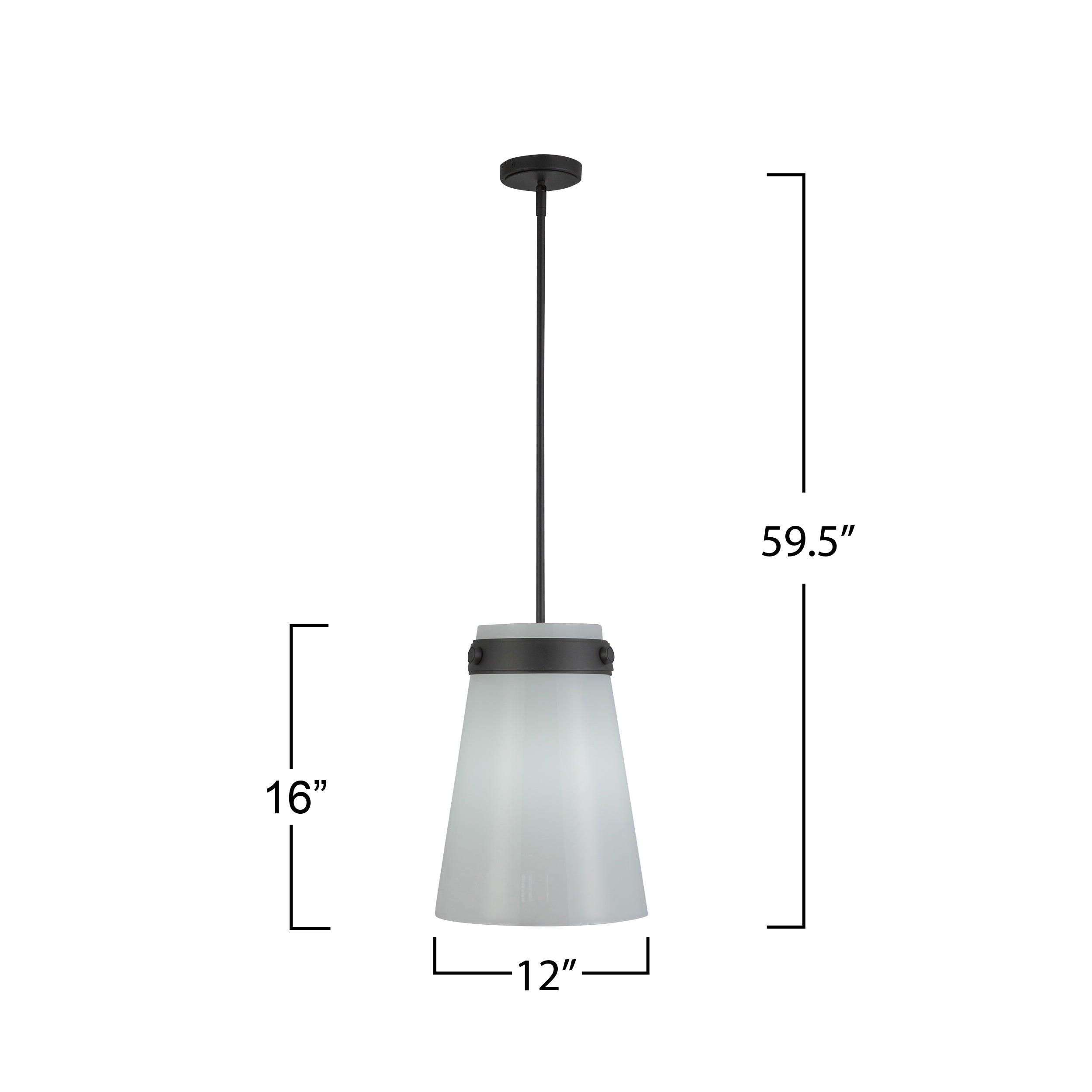 Dahlia 1 Light Pendant 12"