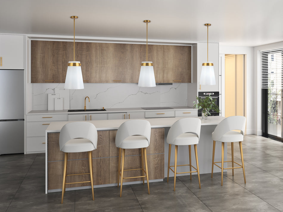 Dahlia 1 Light Pendant 12"