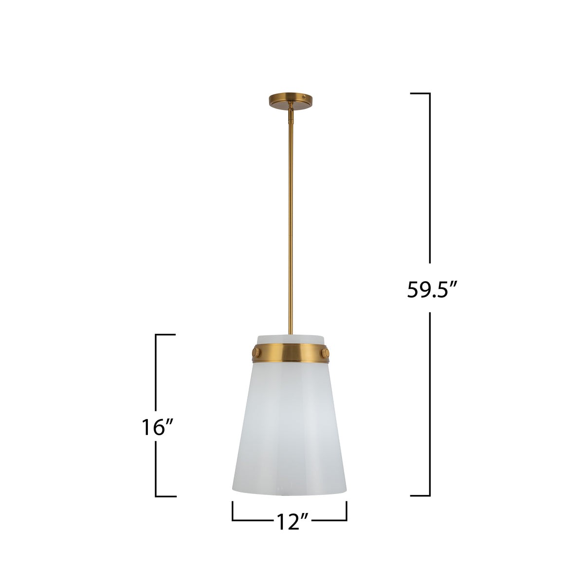 Dahlia 1 Light Pendant 12"