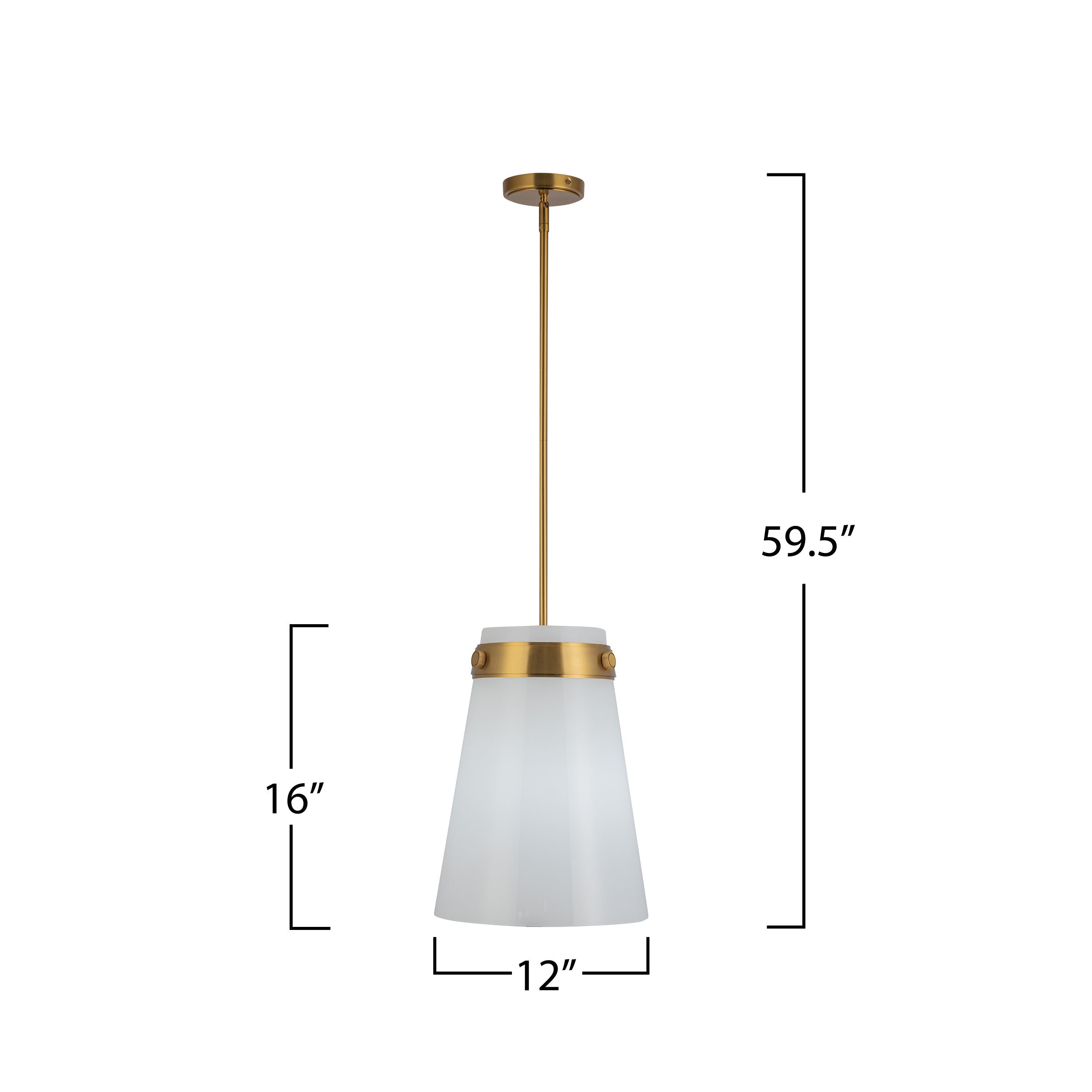 Dahlia 1 Light Pendant 12"