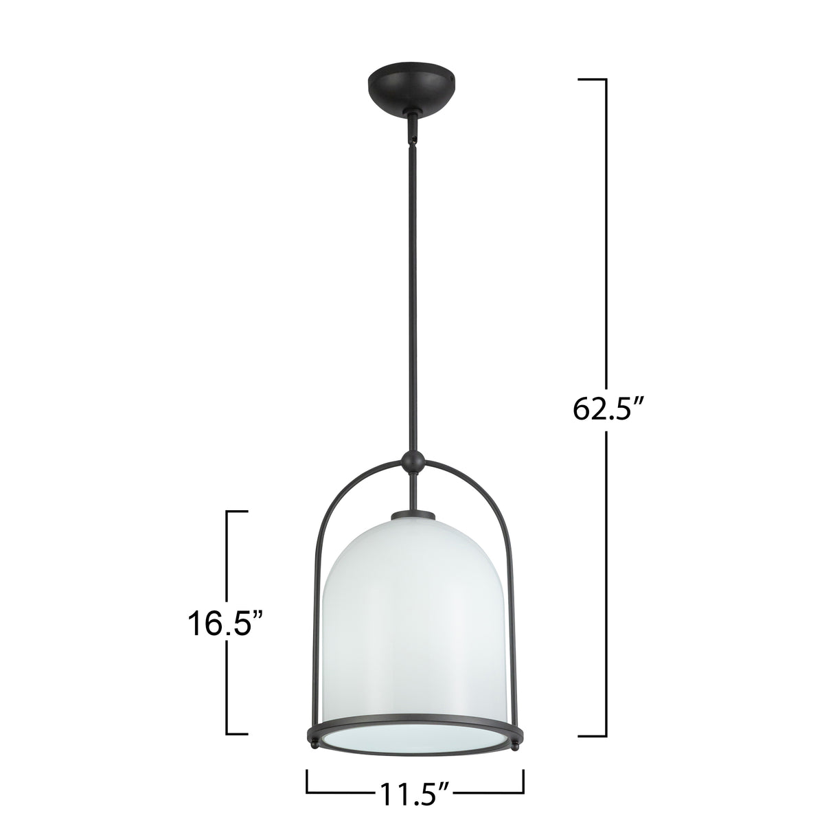 Dahlia 1 Light Pendant 11.5"