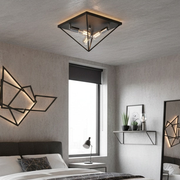 Artistry AC11113 Flush Mount Matte Black & Harvest Brass by Artcraft