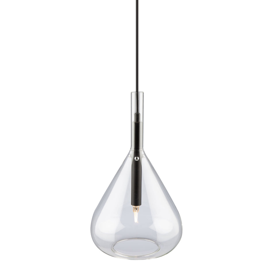 Conic 1 Light Pendant Black