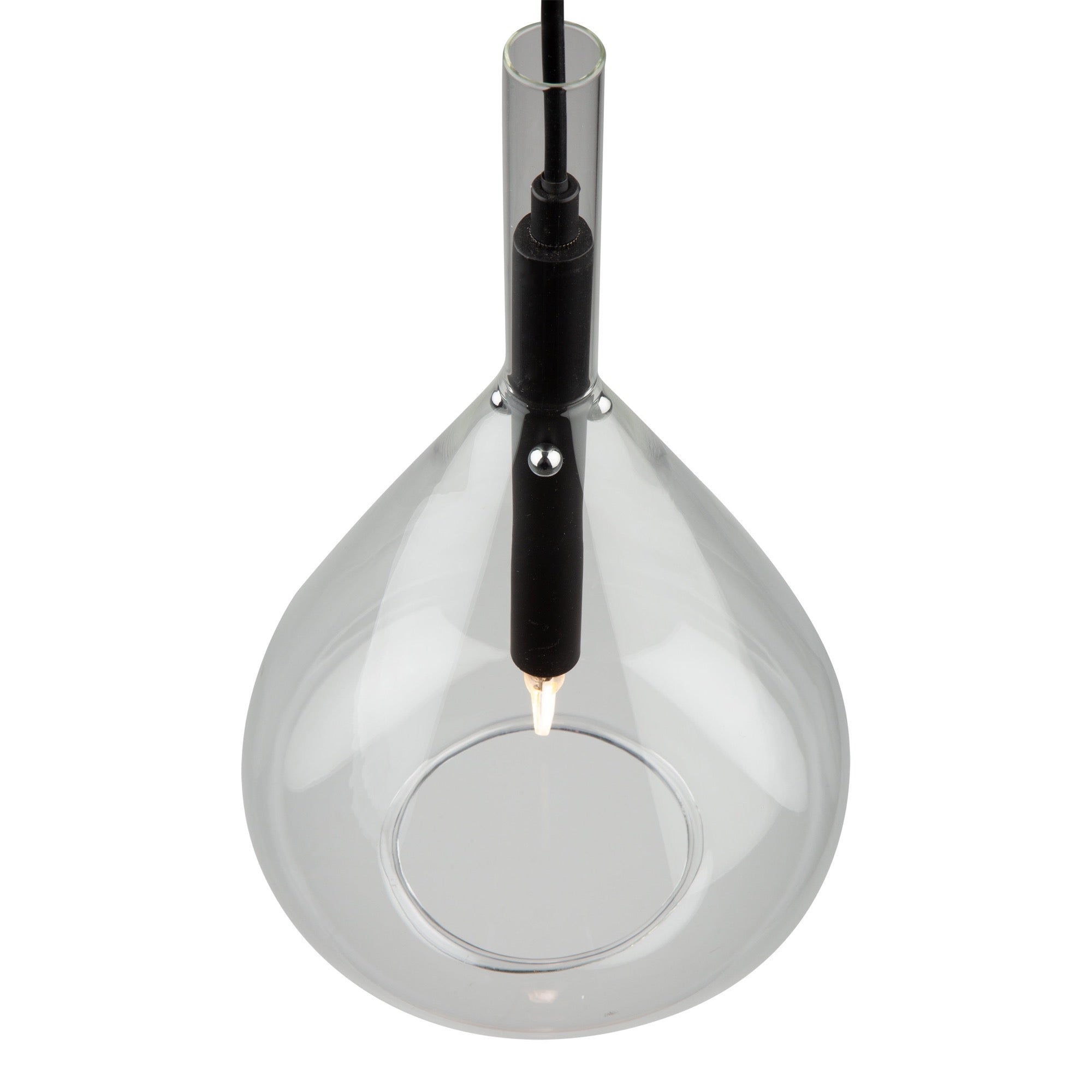 Conic 1 Light Pendant Black