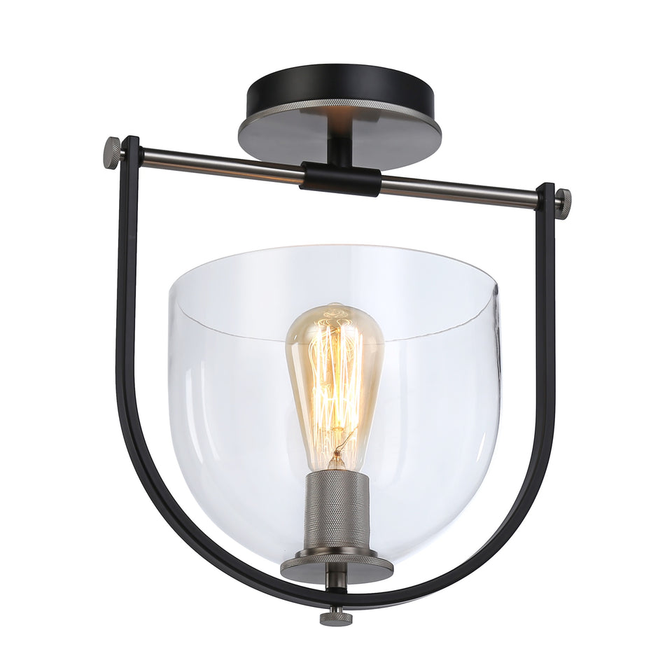 Cheshire Collection 1-Light Semi-Flush Mount
