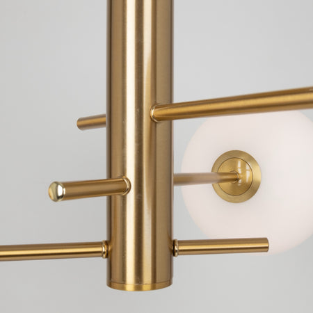 Aurelia Collection 3-Light Semi-Flush Mount Brass