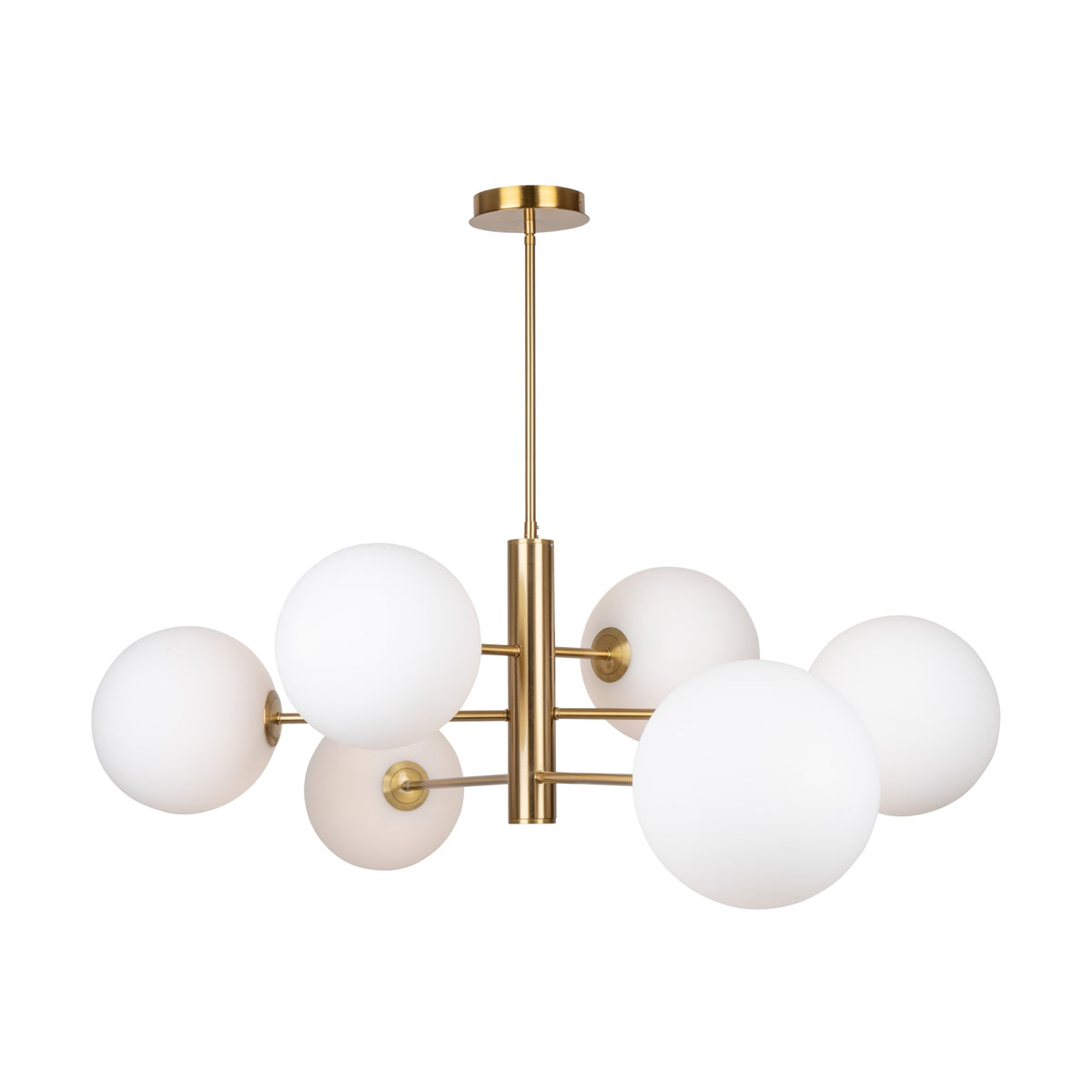 Aurelia Collection 6-Light 48" Chandelier Brass