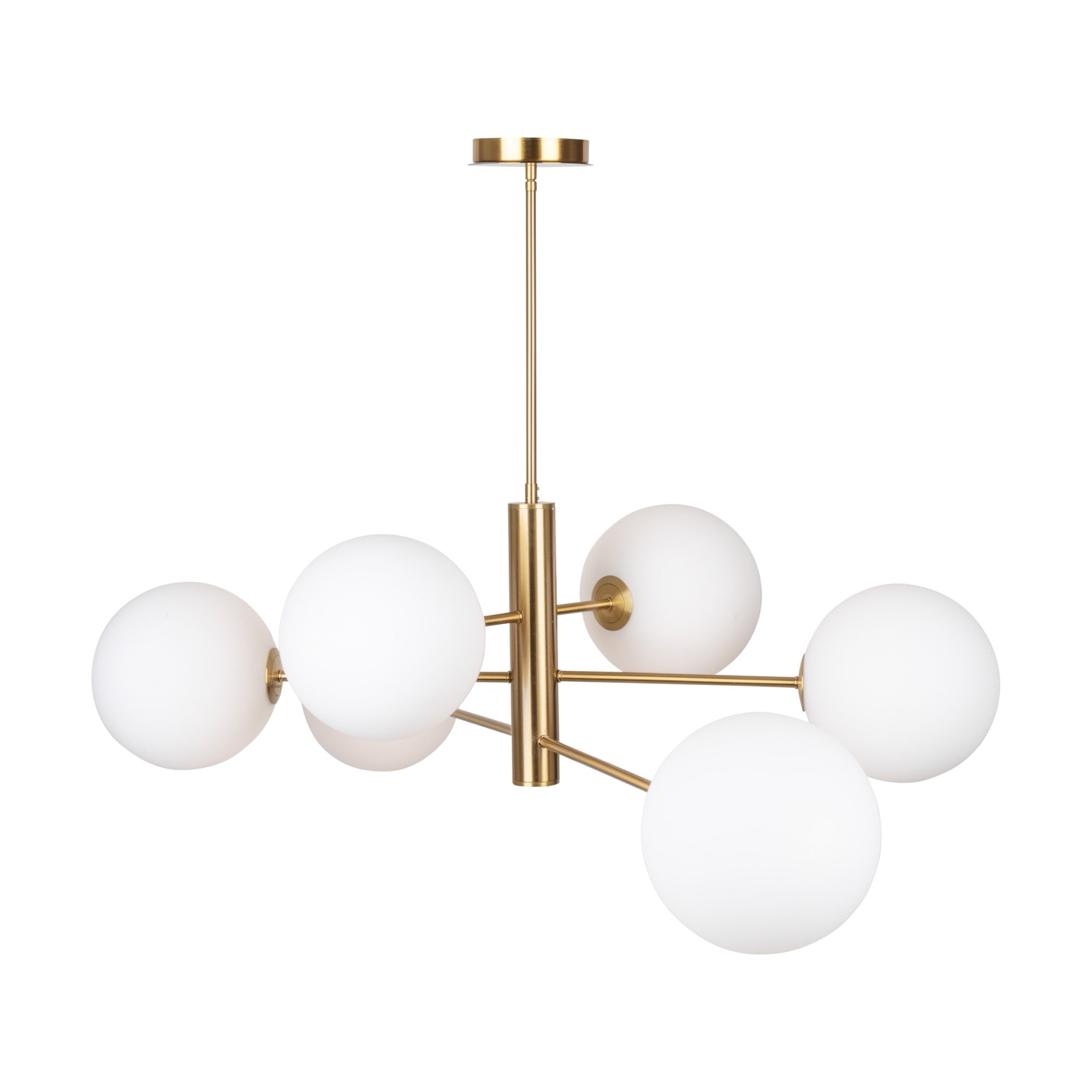 Aurelia Collection 6-Light 48" Chandelier Brass