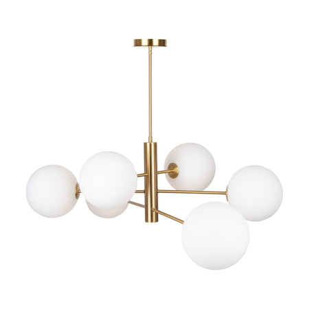 Aurelia Collection 6-Light 48" Chandelier Brass