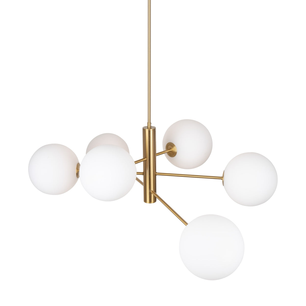 Aurelia Collection 6-Light 48" Chandelier Brass
