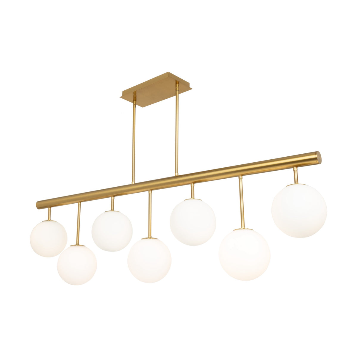 Aurelia Collection 7-Light Island/Pool Table Brass