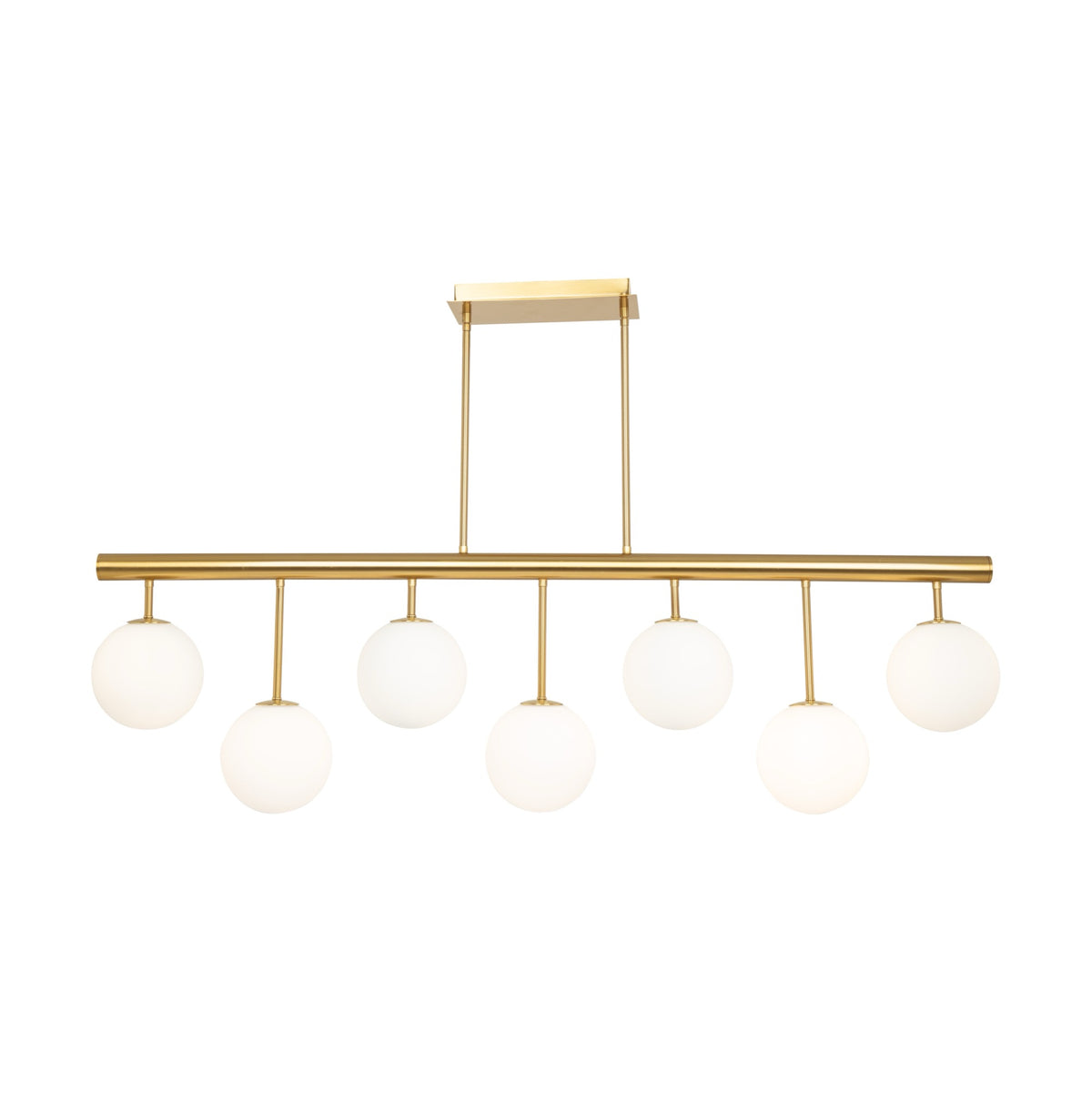 Aurelia Collection 7-Light Island/Pool Table Brass