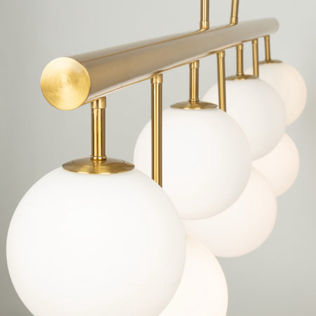 Aurelia Collection 7-Light Island/Pool Table Brass