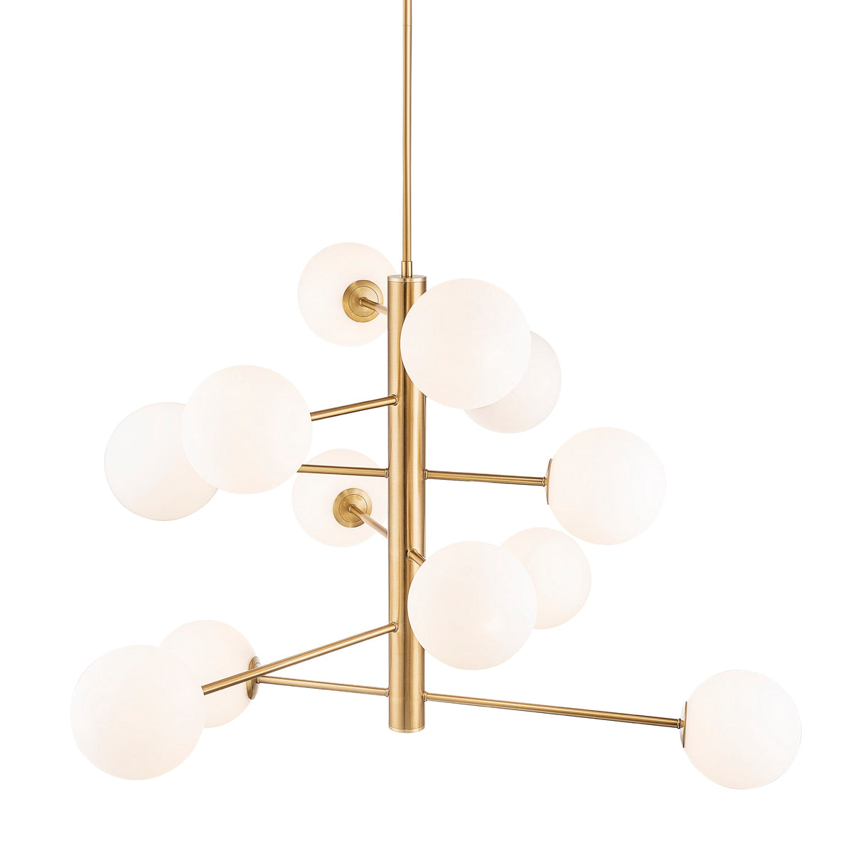 Aurelia Collection 12-Light Chandelier Brass