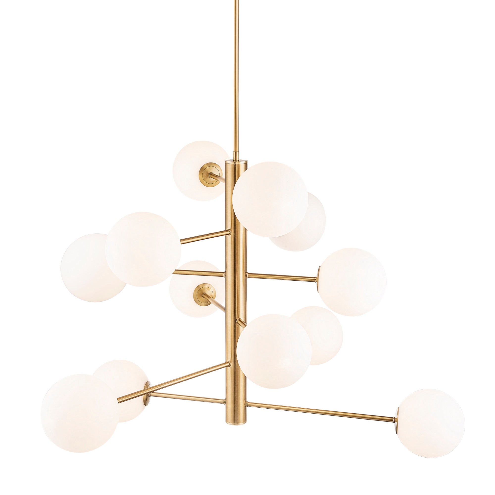 Aurelia Collection 12-Light Chandelier Brass