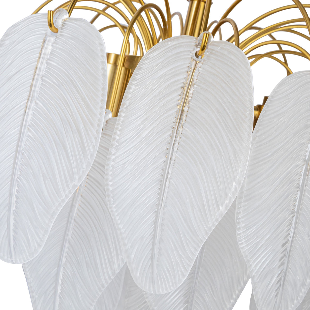 Alessia Collection 4-Light Chandelier Brushed Brass