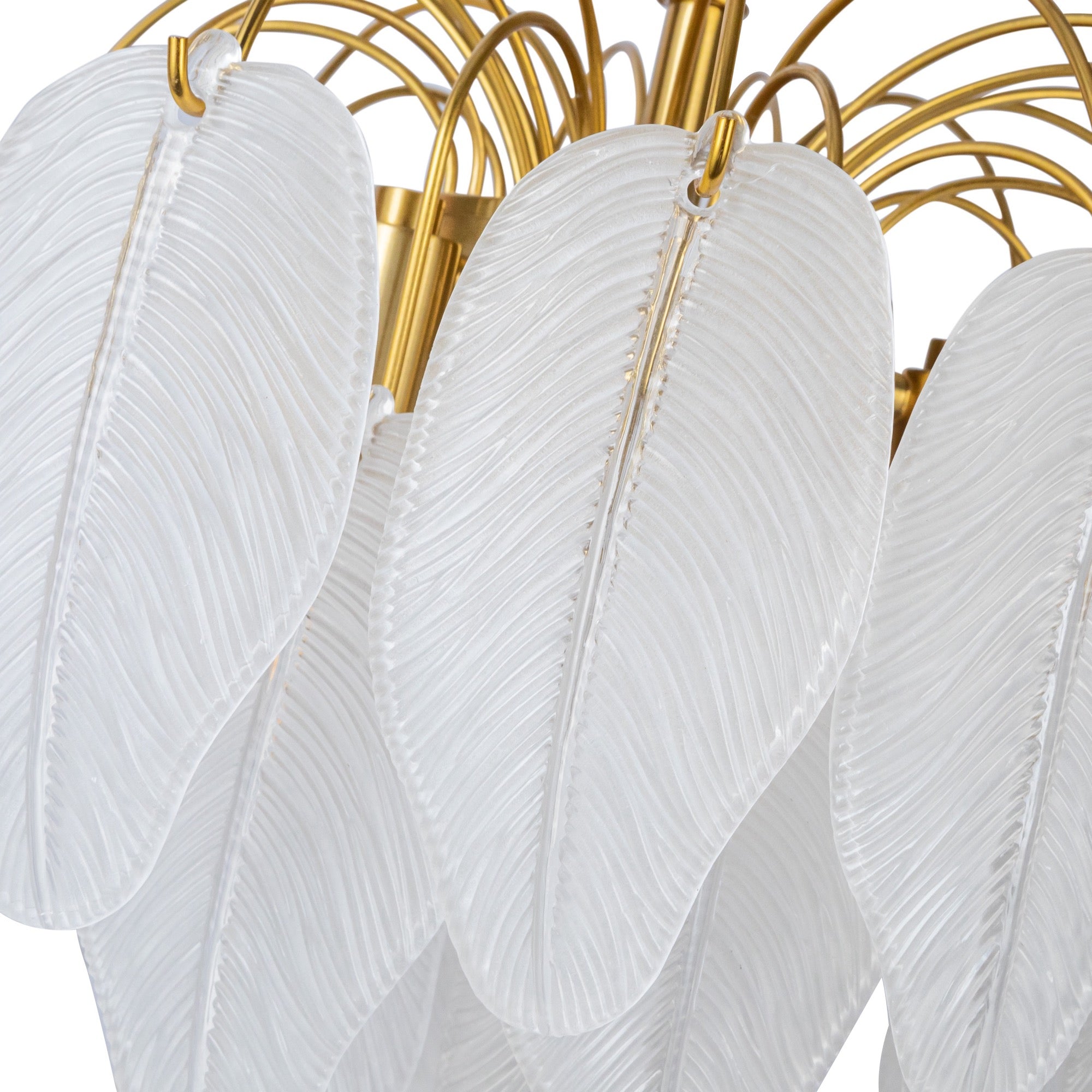 Alessia Collection 4-Light Chandelier Brushed Brass
