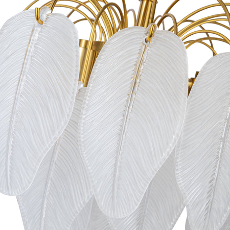 Alessia Collection 4-Light Chandelier Brushed Brass