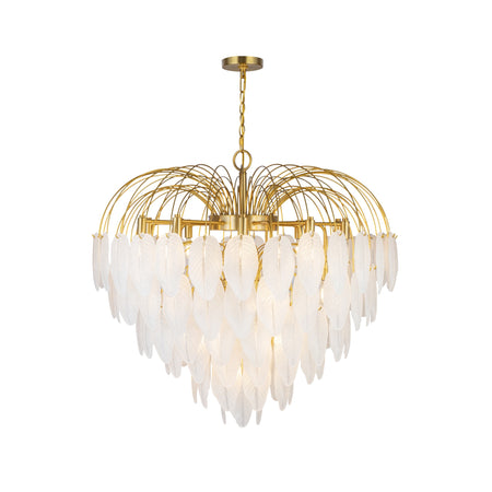 Alessia Collection 24-Light Chandelier Brushed Brass