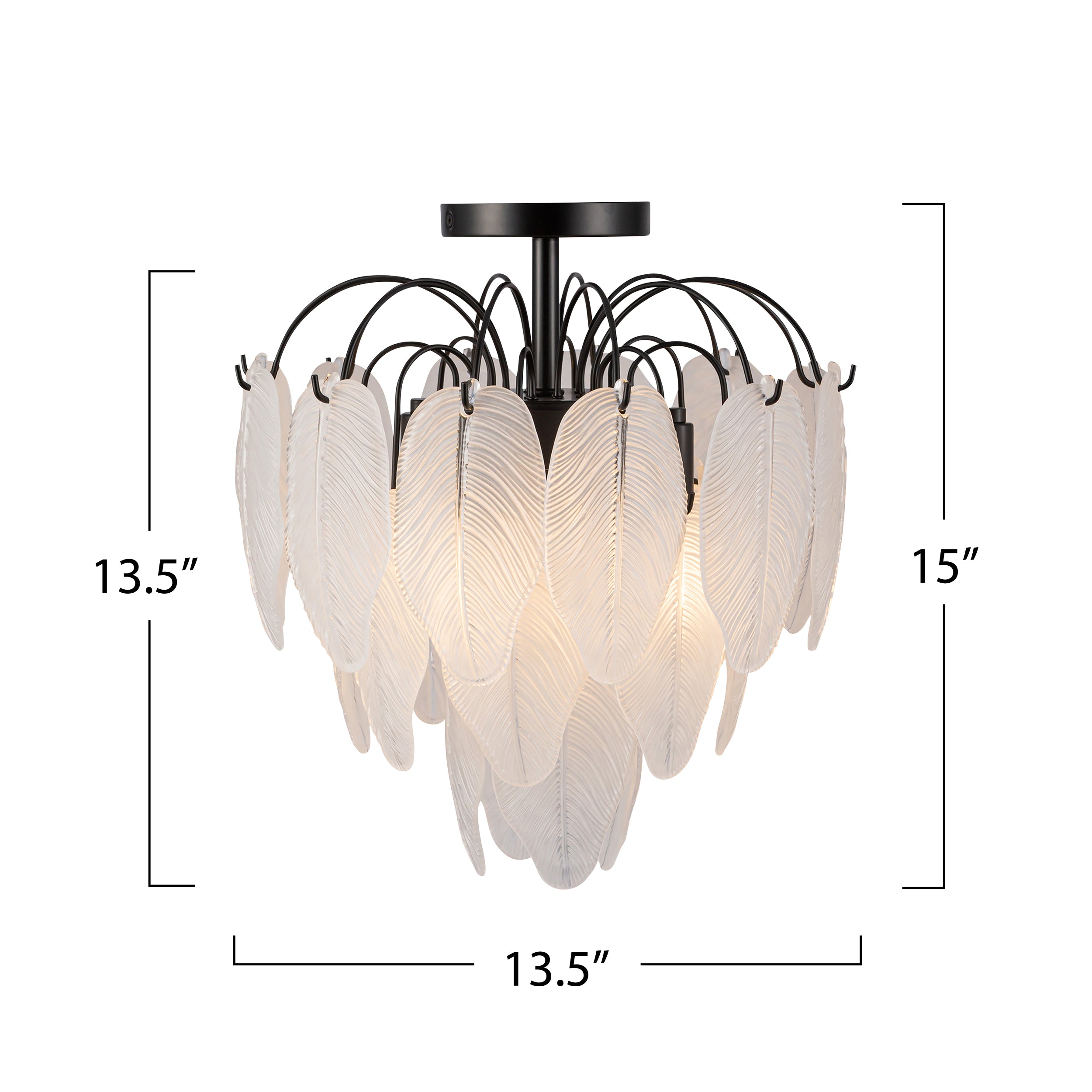 Alessia 4 Light Semi Flush Mount
